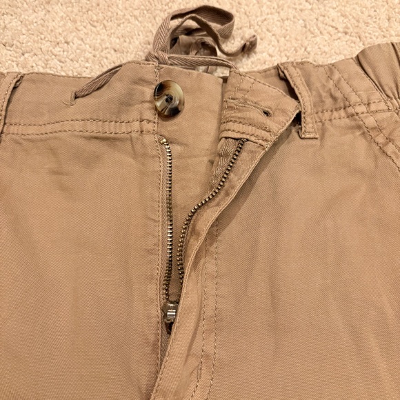 Sonoma Casual Summer Utility Shorts Womens Medium Light Brown Stretch Cotton - Picture 8 of 14